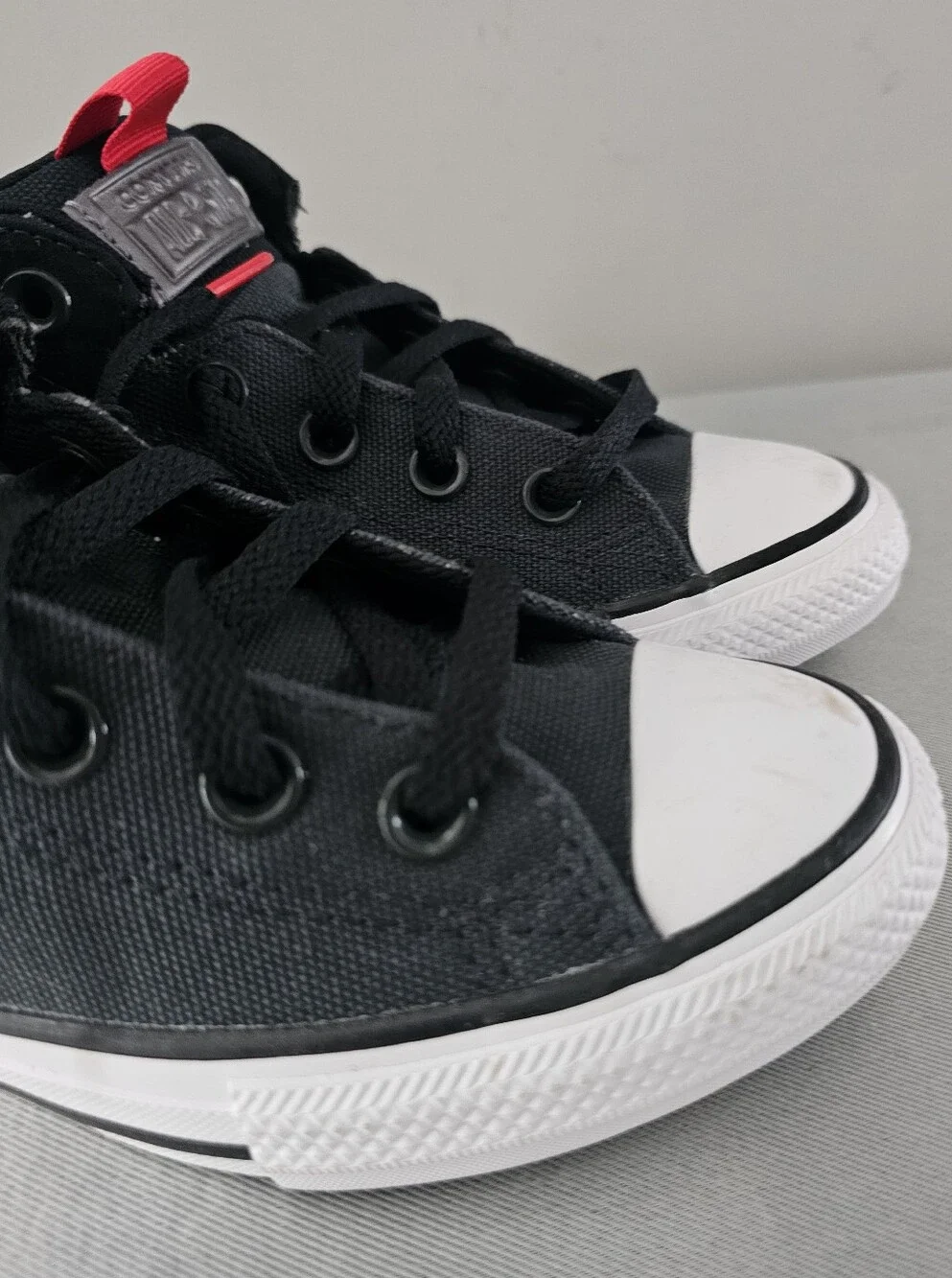 CONVERSE All Stat Axel Black & Red Mid Boys Sneakers